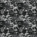 koronka elastyczna ALLOVER FLORAL BLACK